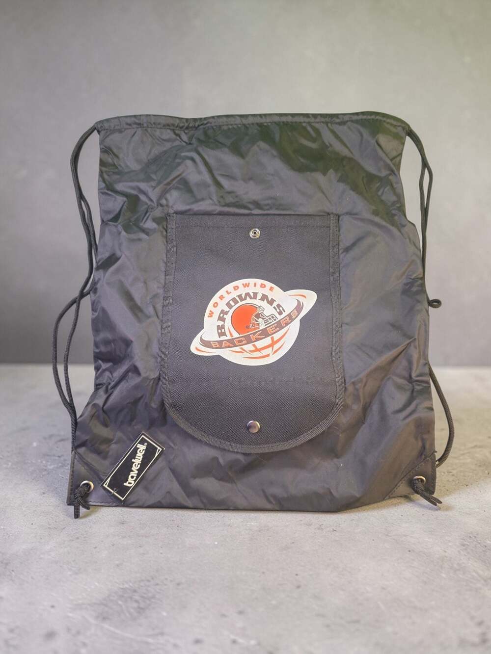 Cleveland Browns Backers Drawstring Backpack Cinch Bag - Travelwell New